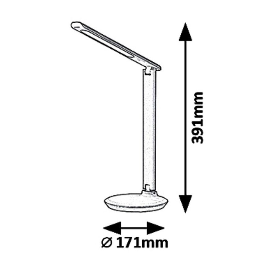 Rabalux 6979 - LED lysdæmper bordlampe OSIAS LED/9W/230V