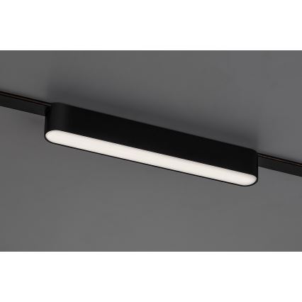 Rabalux - LED Loftlampe til 1-faset skinnesystem LED/12W/24V 4000K 22 cm sort