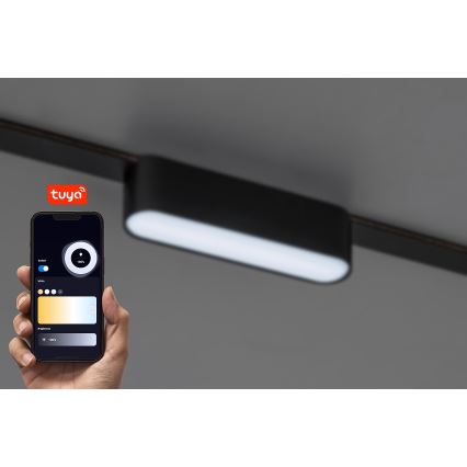 Rabalux - LED loftlampe dæmpbar til 1-faset skinnesystem LED/6W/24V 2700-5500K Wi-Fi Tuya 11,5 cm sort