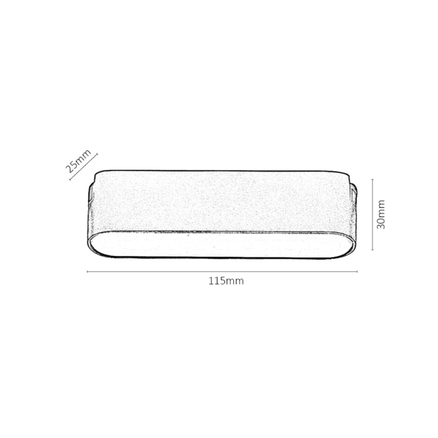 Rabalux - LED loftlampe dæmpbar til 1-faset skinnesystem LED/6W/24V 2700-5500K Wi-Fi Tuya 11,5 cm sort