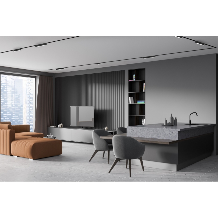 Rabalux - LED loftlampe dæmpbar til 1-faset skinnesystem LED/12W/24V 2700-5500K Wi-Fi Tuya 22 cm sort