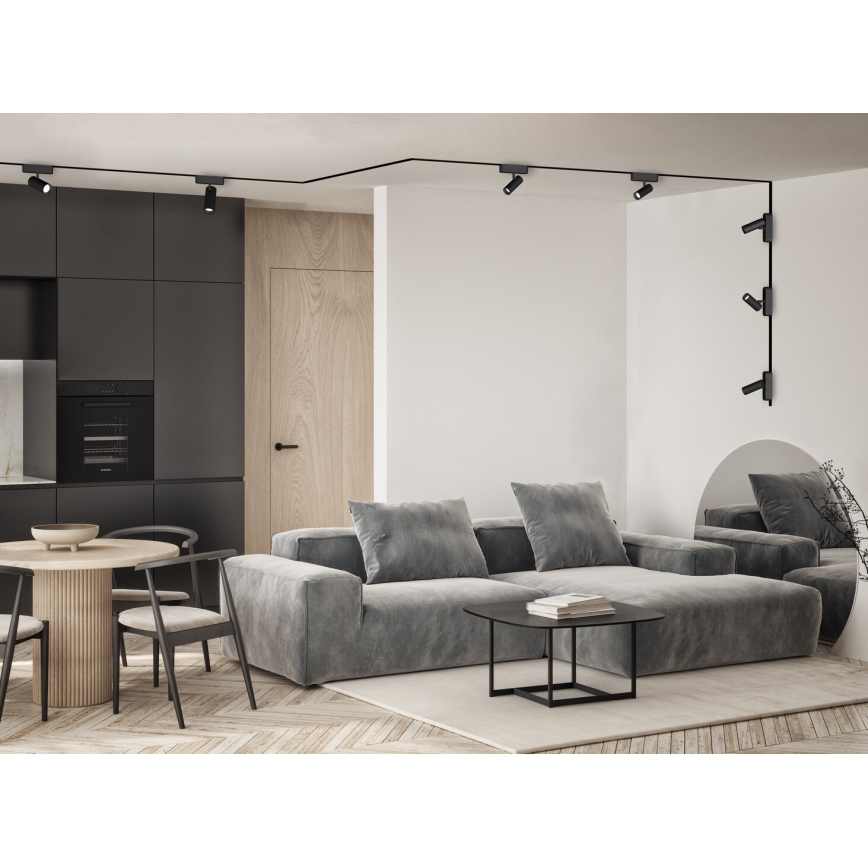 Rabalux - LED spotlampe dæmpbar til 1-faset skinnesystem LED/9W/24V 2700-5500K Wi-Fi Tuya sort