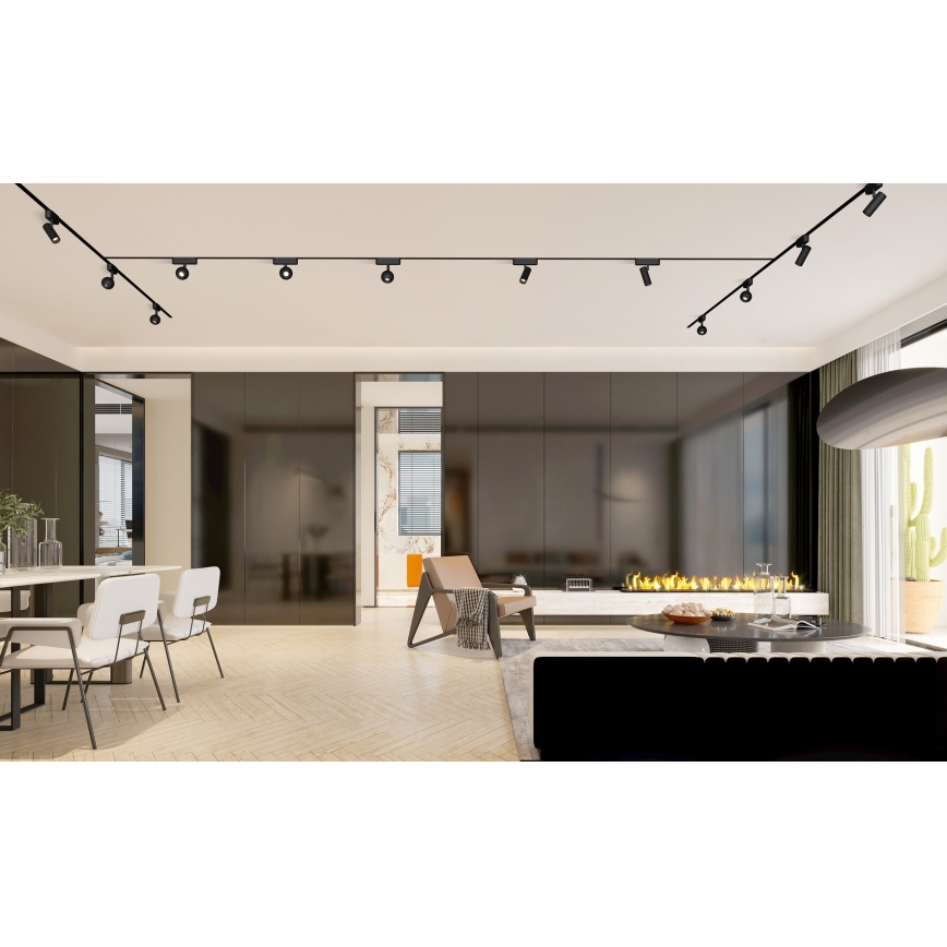 Rabalux - LED spotlampe dæmpbar til 1-faset skinnesystem LED/9W/24V 2700-5500K Wi-Fi Tuya sort