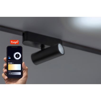 Rabalux - LED spotlampe dæmpbar til 1-faset skinnesystem LED/9W/24V 2700-5500K Wi-Fi Tuya sort