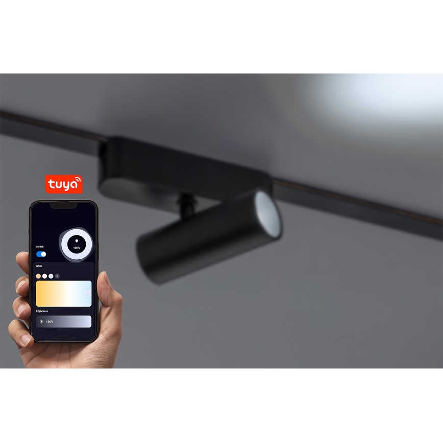 Rabalux - LED spotlampe dæmpbar til 1-faset skinnesystem LED/9W/24V 2700-5500K Wi-Fi Tuya sort