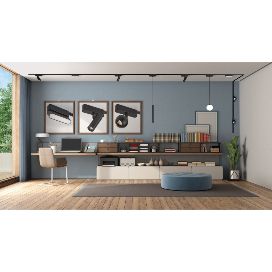 Rabalux - LED loftlampe dæmpbar til 1-faset skinnesystem LED/4W/24V 2700-5500K Wi-Fi Tuya 11,5 cm sort
