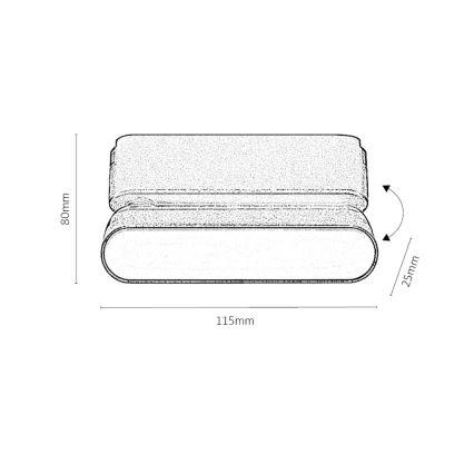 Rabalux - LED loftlampe dæmpbar til 1-faset skinnesystem LED/4W/24V 2700-5500K Wi-Fi Tuya 11,5 cm sort