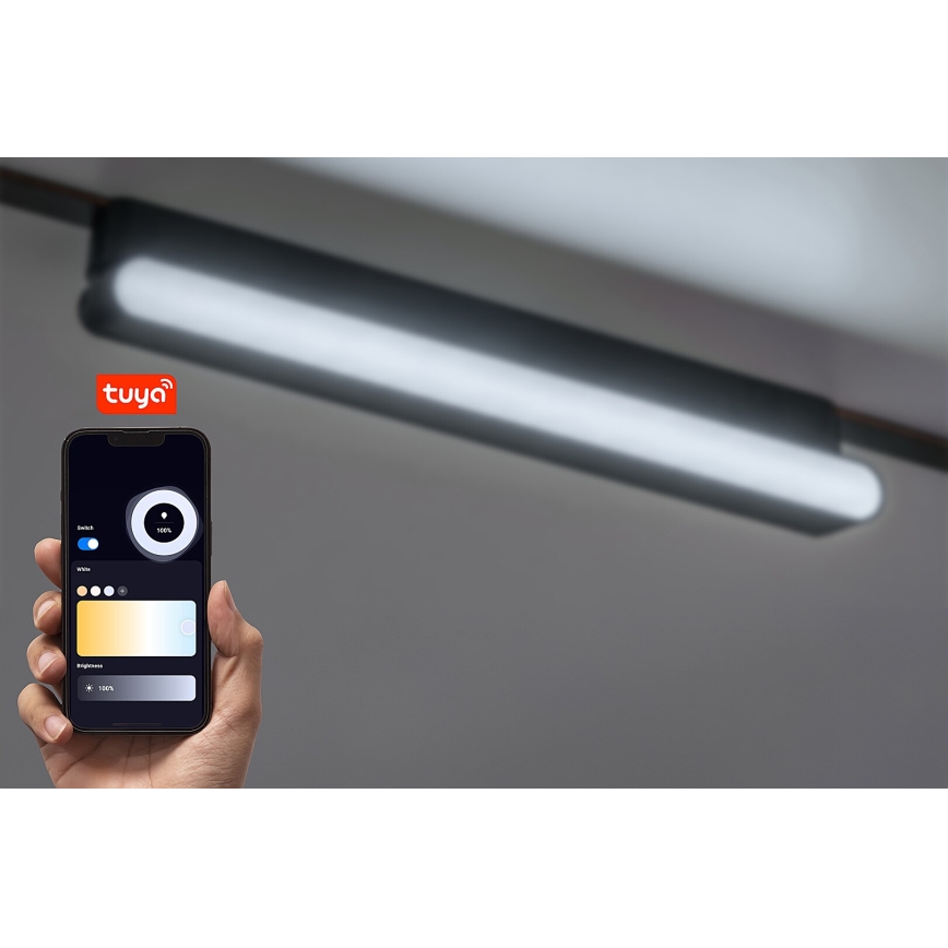 Rabalux - LED loftlampe dæmpbar til 1-faset skinnesystem LED/13W/24V 2700-5500K Wi-Fi Tuya 33 cm sort