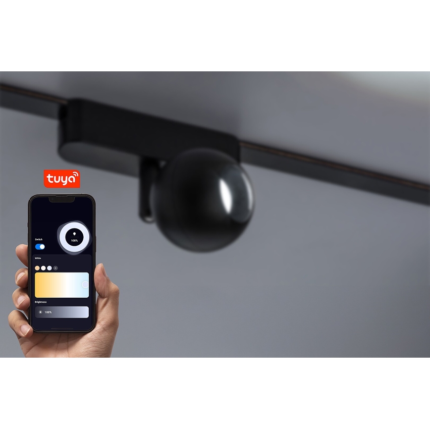 Rabalux - LED spotlampe dæmpbar til 1-faset skinnesystem LED/5W/24V 2700-5500K Wi-Fi Tuya sort