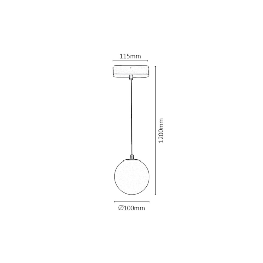 Rabalux - LED pendel dæmpbar til 1-faset skinnesystem LED/5W/24V 2700-5500K Wi-Fi Tuya sort