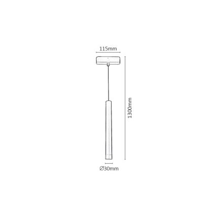 Rabalux - LED pendel dæmpbar til 1-faset skinnesystem LED/5W/24V 2700-5500K Wi-Fi Tuya sort