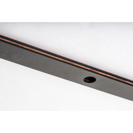 Rabalux - Skinnesystem 1-faset 1 m + 2x end stik sort