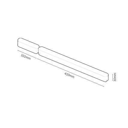 Rabalux - Strømforsyning til lamper in skinnesystem 80W/230V Wi-Fi 10,2 + 41 cm sort