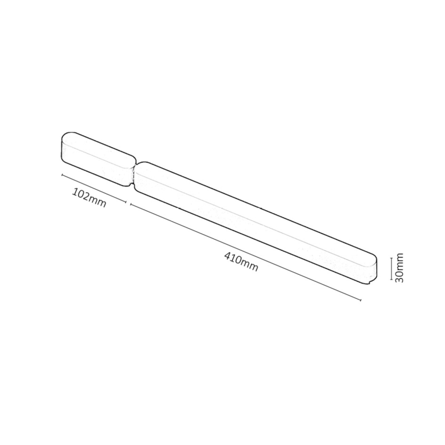 Rabalux - Strømforsyning til lamper in skinnesystem 80W/230V Wi-Fi 10,2 + 41 cm sort