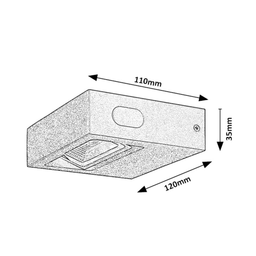 Rabalux - LED Udendørs Væglampe LED/7W/230V IP65