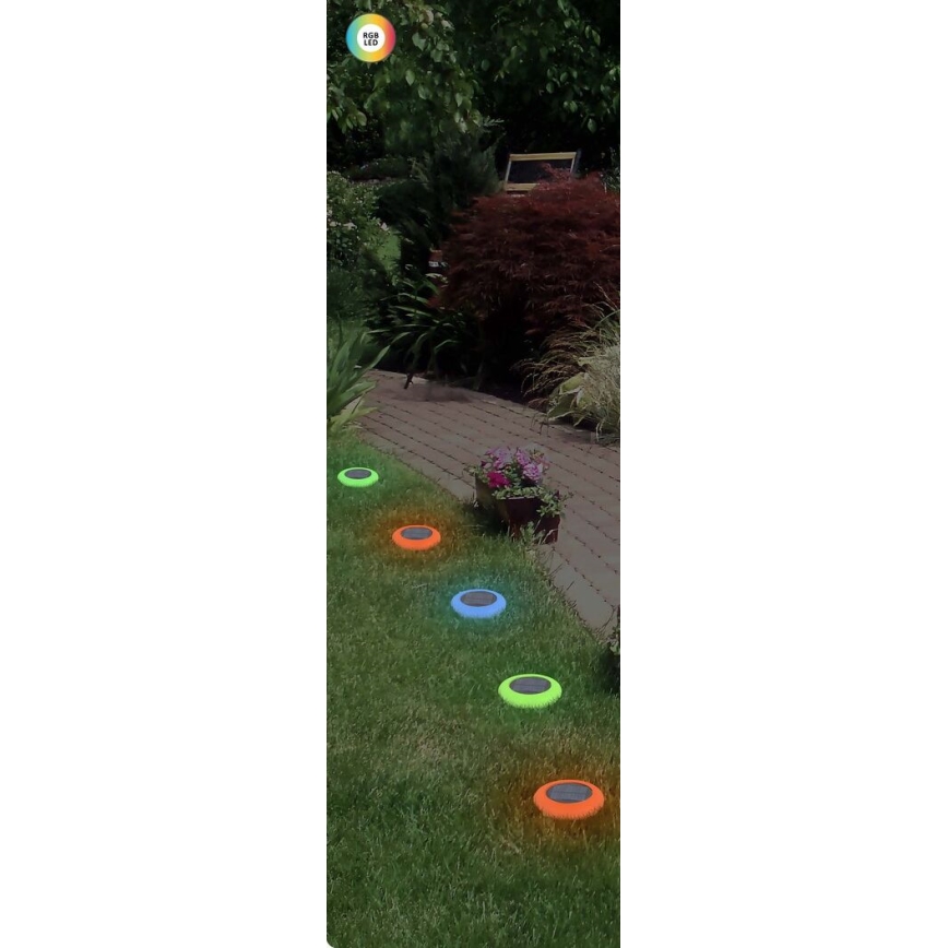 Rabalux - LED RGB Solcellelampe LED/0,6W/3,7V IP65 1200 mAh