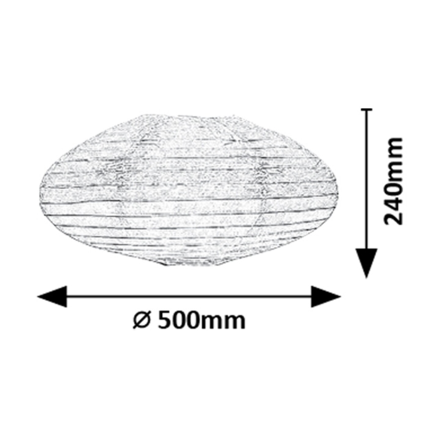 Rabalux - Lampeskærm til pendel max. 40W diameter 50 cm hvid