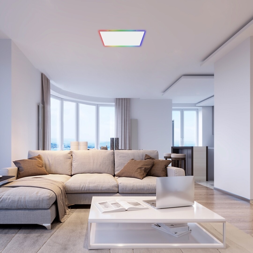 Rabalux - LED loftlampe dæmpbar RGB-farver LED/18W/230V 3000-6500K 30x30 cm + fjernbetjening