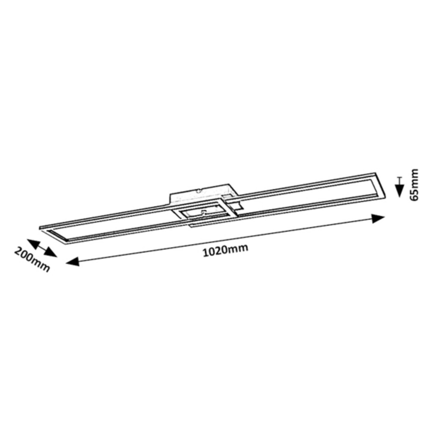 Rabalux - LED loftlampe dæmpbar LED/38W/230V 3000-6500K Wi-Fi Tuya + fjernbetjening
