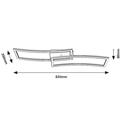 Rabalux - LED loftlampe LED/40W/230V 3000K