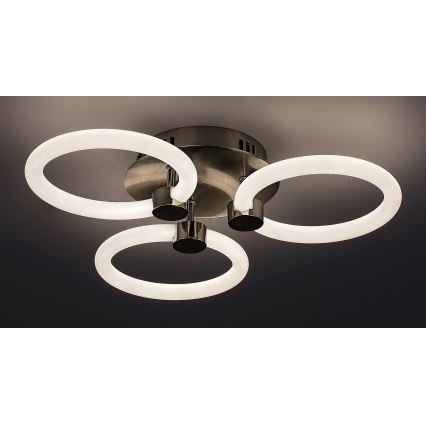 Rabalux - Dæmpbar LED-loftlampe, 21 W, 230 V, 3000/4000/6000 K, med fjernbetjening, Ø 41 cm