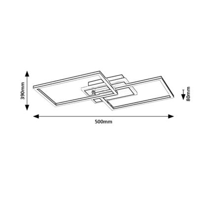 Rabalux - LED loftlampe LED/40W/230V 3000K sort