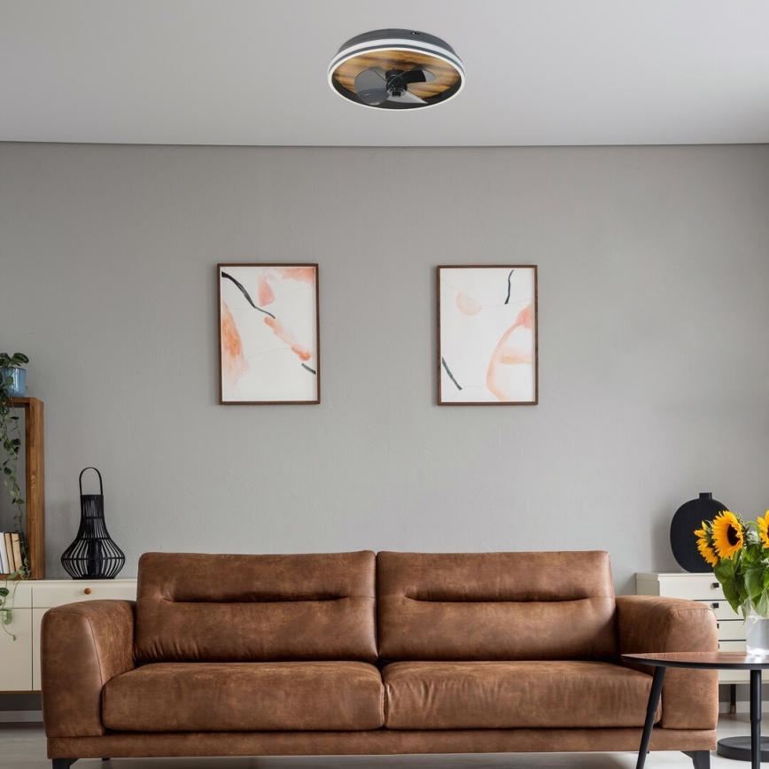 Rabalux - LED loftlampe med ventilator dæmpbar LED/30W/230V 3000-6500K + fjernbetjening