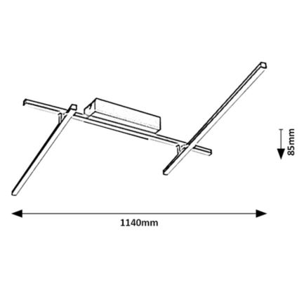 Rabalux - LED loftlampe LED/24W/230V 4000K