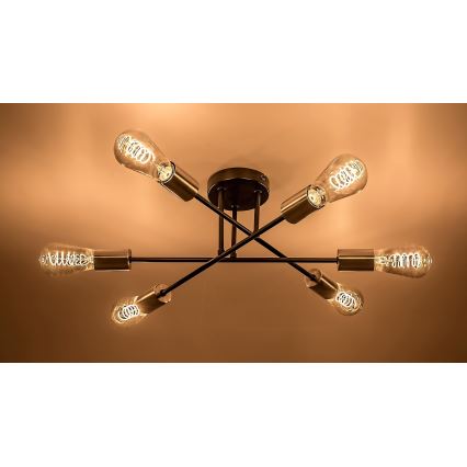 Rabalux - Loftlampe 6xE27/25W/230V