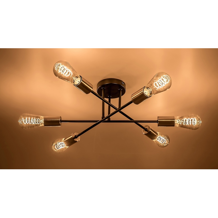 Rabalux - Loftlampe 6xE27/25W/230V