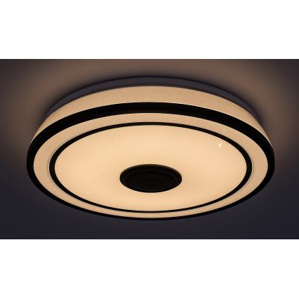 Rabalux - LED RGB dæmpbar loftlampe med indbygget højttaler LED/24W/230V 3000-6500K + fjernbetjening Ø 39,5 cm