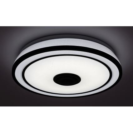 Rabalux - LED RGB dæmpbar loftlampe med indbygget højttaler LED/24W/230V 3000-6500K + fjernbetjening Ø 39,5 cm