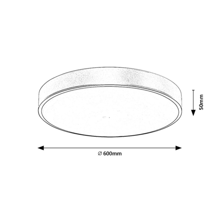 Rabalux - LED loftlampe dæmpbar LED/60W/230V 3000-6000K + fjernbetjening