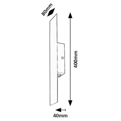 Rabalux - LED væglampe LED/6W/230V 3000K sort