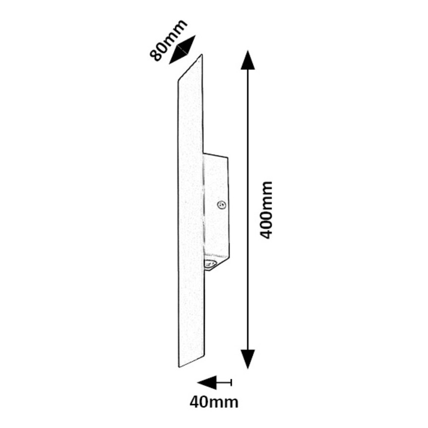 Rabalux - LED væglampe LED/6W/230V 3000K sort