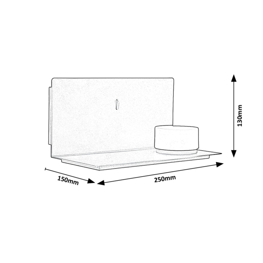 Rabalux - LED Væglampe med hylde og USB portem LED/6W/230V 3000K