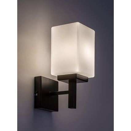 Rabalux - Væglampe til badeværelse 1xE14/10W/230V IP44 sort