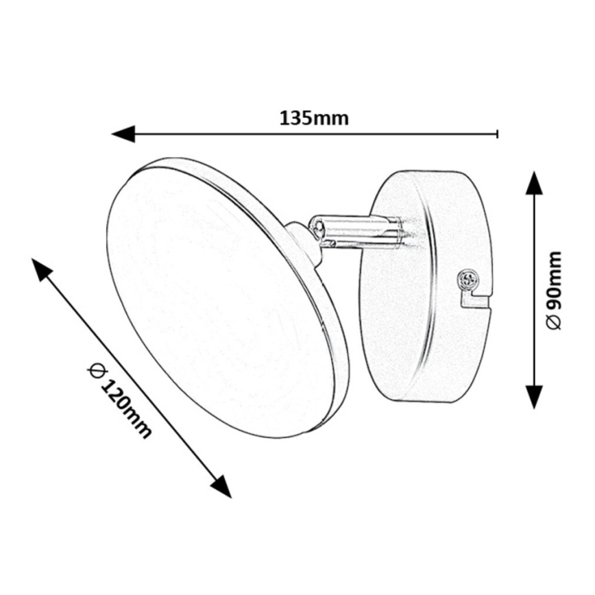 Rabalux - LED væglampe LED/4W/230V 3000K sort