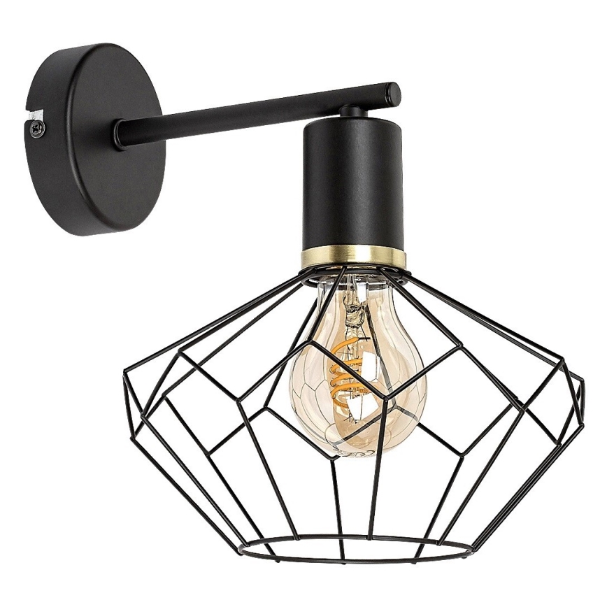 Rabalux - Væglampe 1xE27/40W/230V diameter 20 cm sort