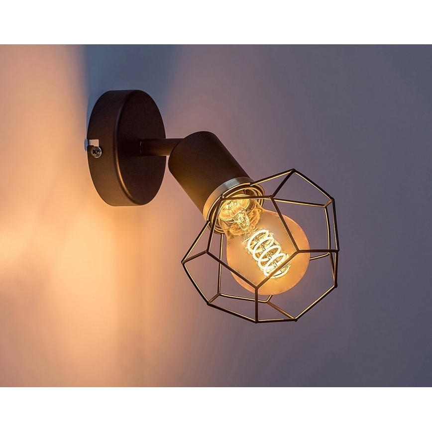 Rabalux - Væglampe 1xE27/40W/230V diameter 12 cm sort
