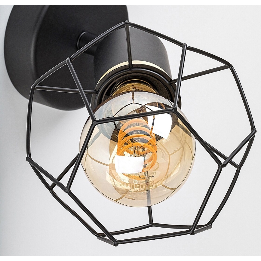 Rabalux - Væglampe 1xE27/40W/230V diameter 12 cm sort