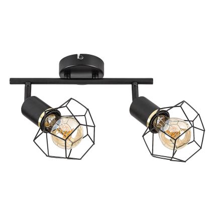 Rabalux - Spotlampe 2xE27/40W/230V sort