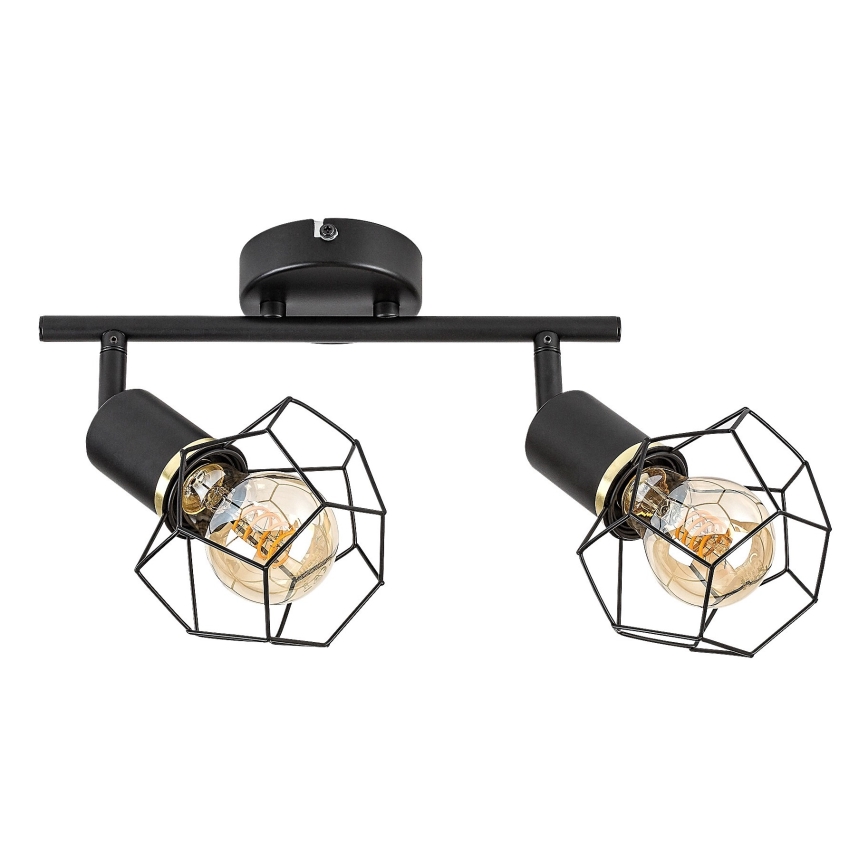Rabalux - Spotlampe 2xE27/40W/230V sort