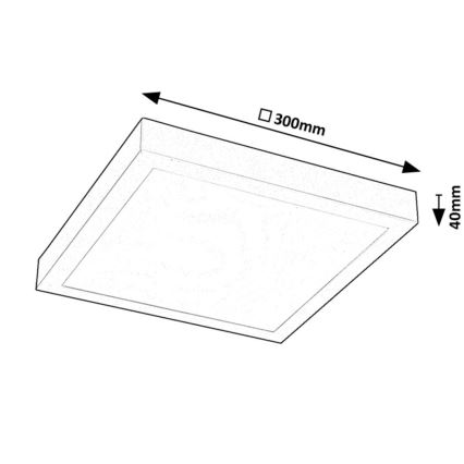 Rabalux - LED panel LED/18W/230V 4000K 30x30 cm