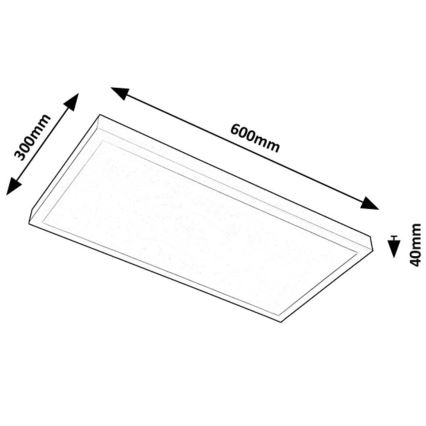 Rabalux - LED panel LED/24W/230V 4000K 60x30 cm