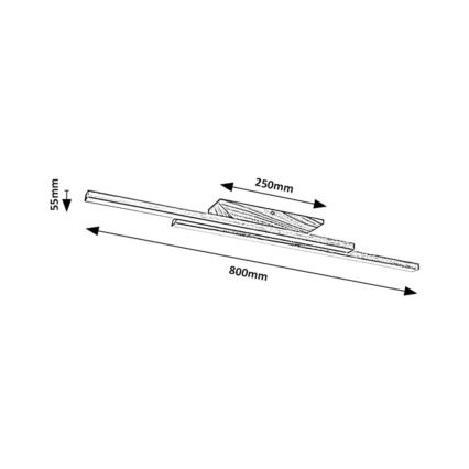 Rabalux - LED loftlampe LED/21W/230V 4000K bøg