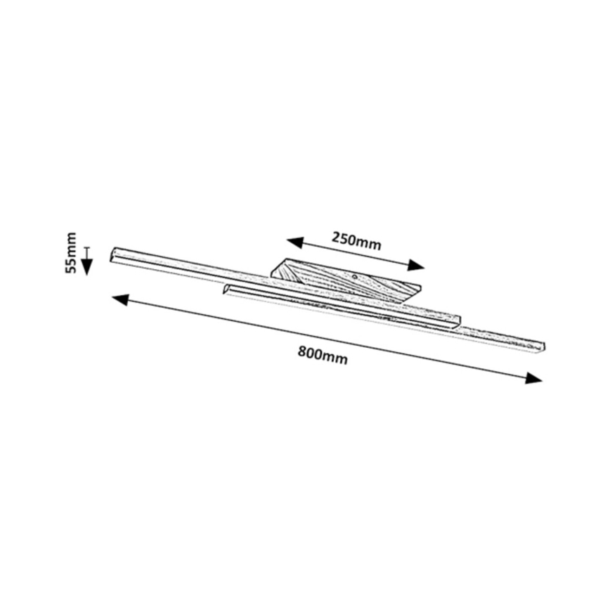 Rabalux - LED loftlampe LED/21W/230V 4000K bøg