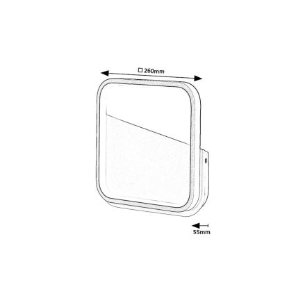 Rabalux - LED væglampe LED/13W/230V 4000K sort