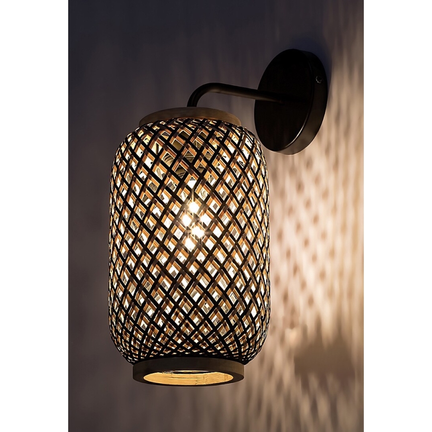 Rabalux - Væglampe 1xE27/40W/230V Rattan