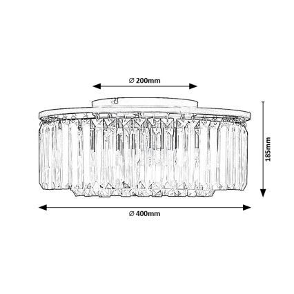 Rabalux - Loftlampe 3xE27/25W/230V